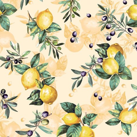 CITRUS Tkanina na zasłony NINA WODOODPORNA, szer. 160cm, kolor żółty D00240/NIW/001/160000/1