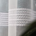 Firanka haftowana ze wzorem pasowym, wys. 120cm, kolor biały 083399/768/001/000120/1 Firanka haftowana ze wzorem pasowym, wys. 120cm, kolor biały 083399/768/001/000120/1