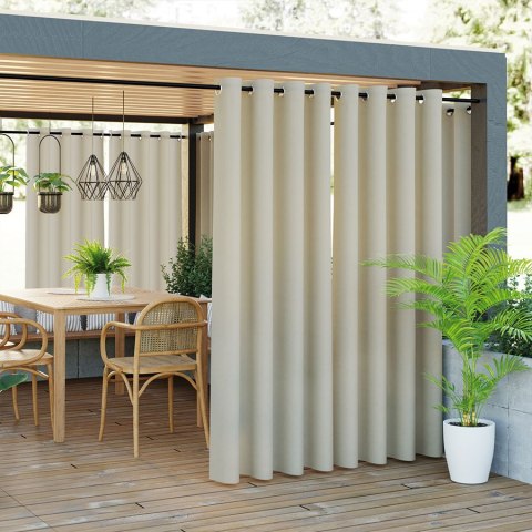 GARDENIA Zasłona gotowa na przelotkach, 180x140 cm kolor 002 ciemny kremowy TD0025/ZGP/002/140180/1 GARDENIA Zasłona gotowa na przelotkach, 180x140 cm kolor 002 ciemny kremowy TD0025/ZGP/002/140180/1