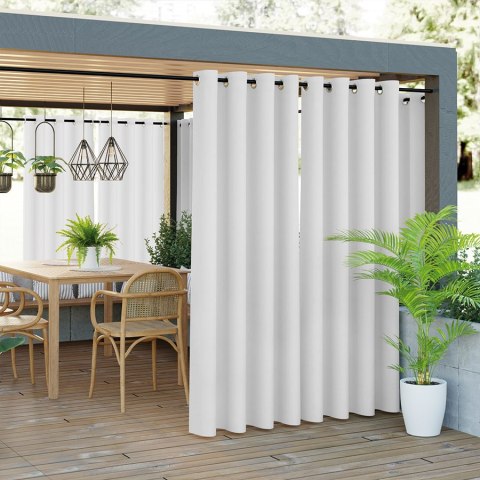 GARDENIA Zasłona gotowa na przelotkach, 180x140 cm kolor 050 biały TD0025/ZGP/050/140180/1 GARDENIA Zasłona gotowa na przelotkach, 180x140 cm kolor 050 biały TD0025/ZGP/050/140180/1