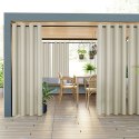 GARDENIA Zasłona gotowa na przelotkach, 200x140 cm, kolor 002 ciemny kremowy TD0025/ZGP/002/140200/1