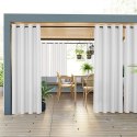 GARDENIA Zasłona gotowa na przelotkach, 200x140 cm, kolor 050 biały TD0025/ZGP/050/140200/1