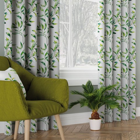 LIŚCIE Tkanina na zasłony DIMOUT/BLACKOUT, szer. 145cm, kolor zielony D00192/BLC/001/szer. 145000/1 LIŚCIE Tkanina na zasłony DIMOUT/BLACKOUT, szer. 145cm, kolor zielony D00192/BLC/001/szer. 145000/1
