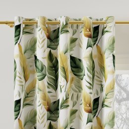 OLIVE Tkanina na zasłony VELVET ze wzorem po całości, wys. 300cm, kolor zielony D00175/VEL/001/000300/1