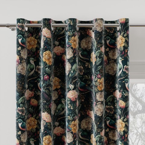 RAVENA Tkanina na zasłony VELVET ze wzorem po całości, wys. 300cm, kolor petrol D00171/VEL/001/000300/1 RAVENA Tkanina na zasłony VELVET ze wzorem po całości, wys. 300cm, kolor petrol D00171/VEL/001/000300/1