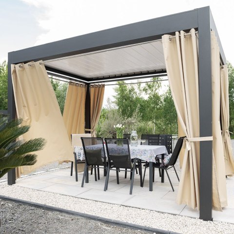 BELIS Tkanina na zasłony zewnętrzna premium, szer. 150 cm, kolor 014 kremowy TD0030/TDW/014/150000/1 BELIS Tkanina na zasłony zewnętrzna premium, szer. 150 cm, kolor 014 kremowy TD0030/TDW/014/150000/1