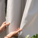 BELIS Tkanina na zasłony zewnętrzna premium, szer. 150 cm, kolor 340 szarobeżowy TD0030/TDW/340/150000/1