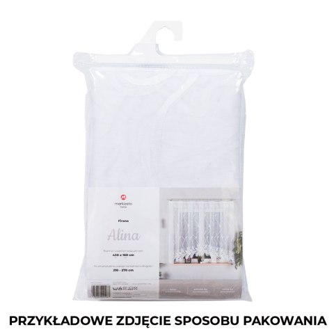 DARIA Firanka żakardowa gotowa, 120x300cm, kolor biały 018982/FBL/001/300120/1 DARIA Firanka żakardowa gotowa, 120x300cm, kolor biały 018982/FBL/001/300120/1