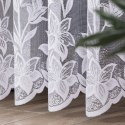 Firanka żakardowa ze wzorem po całości, wys. 250cm, kolor biały 018893/000/001/000250/1