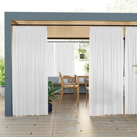 GARDENIA Tkanina na zasłony, szer.150cm, kolor 050 biały TD0025/TDW/050/150000/1 GARDENIA Tkanina na zasłony, szer.150cm, kolor 050 biały TD0025/TDW/050/150000/1