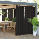 GARDENIA Zasłona gotowa na przelotkach, 200x140 cm, kolor 039 czarny TD0025/ZGP/039/140200/1