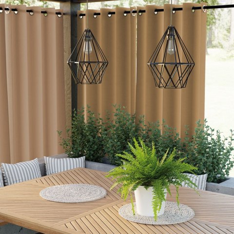 GARDENIA Zasłona gotowa na przelotkach, 240x140 cm, kolor 008 ciepły brązowy TD0025/ZGP/008/140240/1 GARDENIA Zasłona gotowa na przelotkach, 240x140 cm, kolor 008 ciepły brązowy TD0025/ZGP/008/140240/1