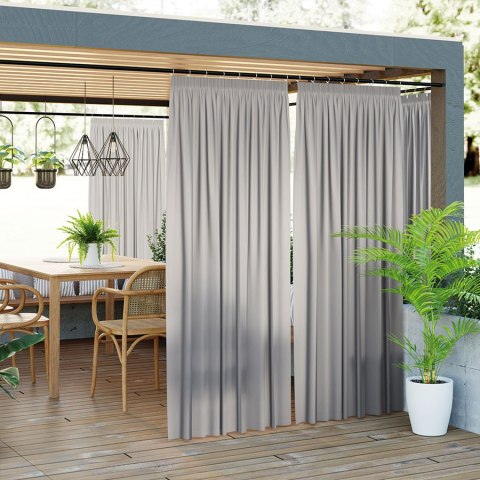 GARDENIA Zasłona gotowa na taśmie, 220x140 cm, kolor 794 beżowo szary TD0025/ZGT/794/140220/1 GARDENIA Zasłona gotowa na taśmie, 220x140 cm, kolor 794 beżowo szary TD0025/ZGT/794/140220/1