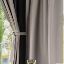 MOANA Tkanina na zasłony zewnętrzna premium, szer. 150 cm, kolor 340 szarobeżowy TD0029/TDW/340/150000/1