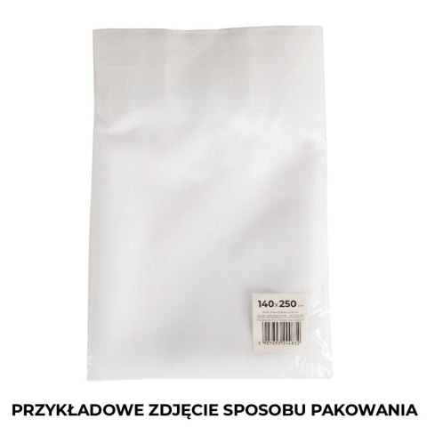 WOAL Firana gotowa na srebrnych przelotkach, szerokość 140 x wys. 230cm, kolor biały FG0002/FGP/001/140230/1