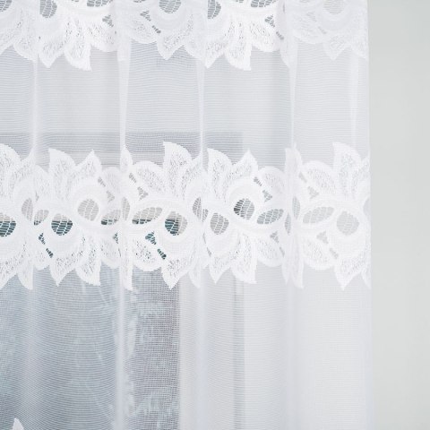 BASTIA Firanka żakardowa gotowa, 80x230cm, kolor biały 648107/FBL/001/230080/1 BASTIA Firanka żakardowa gotowa, 80x230cm, kolor biały 648107/FBL/001/230080/1
