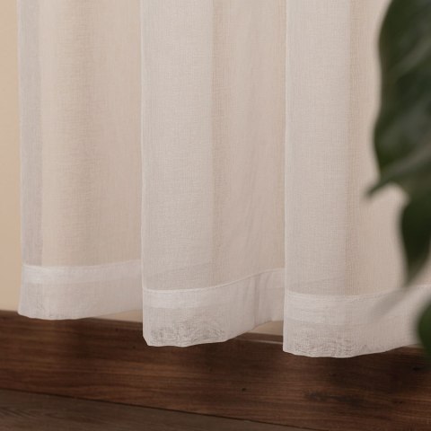 ETAMINA Firana gotowa na srebrnych przelotkach, 250x140cm, kolor biały FG0006/FGP/001/140250/1 ETAMINA Firana gotowa na srebrnych przelotkach, 250x140cm, kolor biały FG0006/FGP/001/140250/1