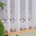 Firanka żakardowa, pasowa, wys. 160cm, kolor biały 018965/000/001/000160/1
