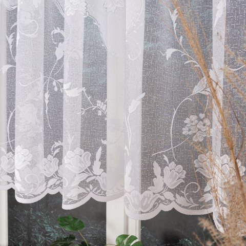 Firanka żakardowa ze wzorem po całości wys. 120cm, kolor biały 023418/000/001/000120/1 Firanka żakardowa ze wzorem po całości wys. 120cm, kolor biały 023418/000/001/000120/1