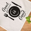 GOOD FOOD GOOD MOOD Komplet 3 ścierek kuchennych, 40x60cm S00014/SCI/001/040060/1
