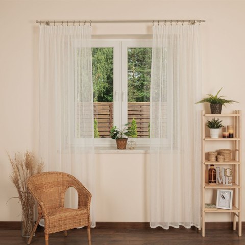 INEZ Firanka gotowa, 245x145cm, kolor kremowy 017756/FGT/008/145245/1 INEZ Firanka gotowa, 245x145cm, kolor kremowy 017756/FGT/008/145245/1