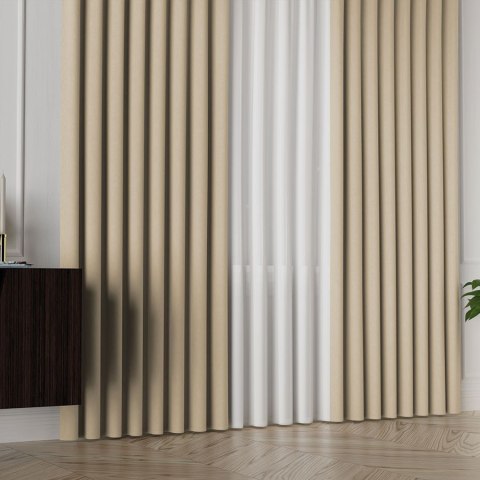 ALUNA Tkanina na zasłony, wys. 300cm, kolor 028 pastelowo oliwkowy/beż 318738/TDP/028/000300/1 ALUNA Tkanina na zasłony, wys. 300cm, kolor 028 pastelowo oliwkowy/beż 318738/TDP/028/000300/1