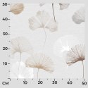 GINKO BILOBA Tkanina na zasłony NINA WODOODPORNA, szer. 160cm, kolor szaro-beżowy D00177/NIW/001/160000/1