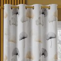 GINKO BILOBA Tkanina na zasłony NINA WODOODPORNA, szer. 160cm, kolor szaro-żółty D00177/NIW/002/160000/1