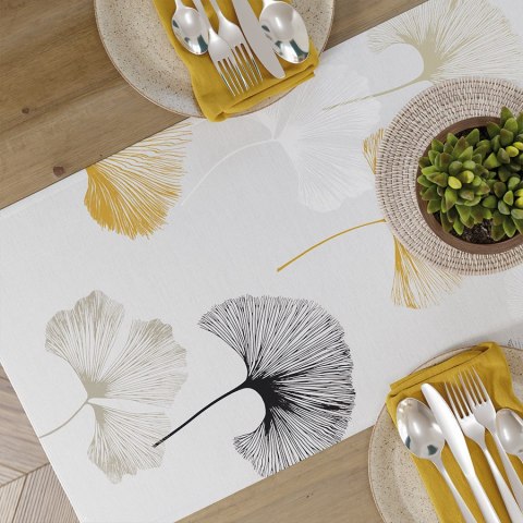 GINKO BILOBA Tkanina na zasłony NINA WODOODPORNA, szer. 160cm, kolor szaro-żółty D00177/NIW/002/160000/1 GINKO BILOBA Tkanina na zasłony NINA WODOODPORNA, szer. 160cm, kolor szaro-żółty D00177/NIW/002/160000/1