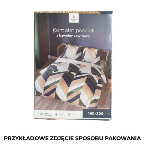 TRIANA Komplet pościeli z satyny bawełnianej 160x200cm 100070/SAT/000/160200/1 TRIANA Komplet pościeli z satyny bawełnianej 160x200cm 100070/SAT/000/160200/1