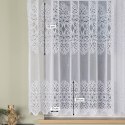 Firanka żakardowa ze wzorem pasowym, wys. 160cm, kolor biały 044117/000/001/000160/1 Firanka żakardowa ze wzorem pasowym, wys. 160cm, kolor biały 044117/000/001/000160/1