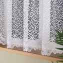 Firanka żakardowa ze wzorem po całości, wys. 160cm, kolor biały 004542/000/001/000160/1