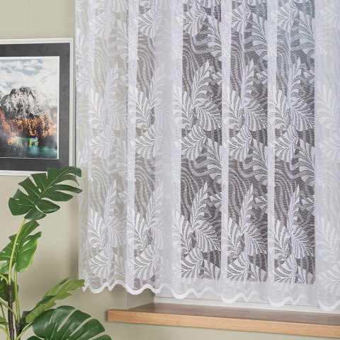 Firanka żakardowa ze wzorem po całości, wys. 160cm, kolor biały 107229/000/001/000160/1 Firanka żakardowa ze wzorem po całości, wys. 160cm, kolor biały 107229/000/001/000160/1