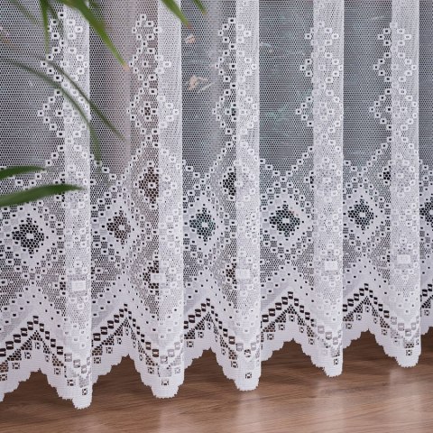 Firanka żakardowa ze wzorem po całości, wys. 250cm, kolor biały 044255/000/001/000250/1 Firanka żakardowa ze wzorem po całości, wys. 250cm, kolor biały 044255/000/001/000250/1