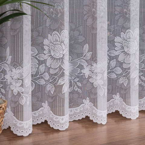 Firanka żakardowa ze wzorem po całości, wys. 250cm, kolor biały 054363/000/001/000250/1 Firanka żakardowa ze wzorem po całości, wys. 250cm, kolor biały 054363/000/001/000250/1
