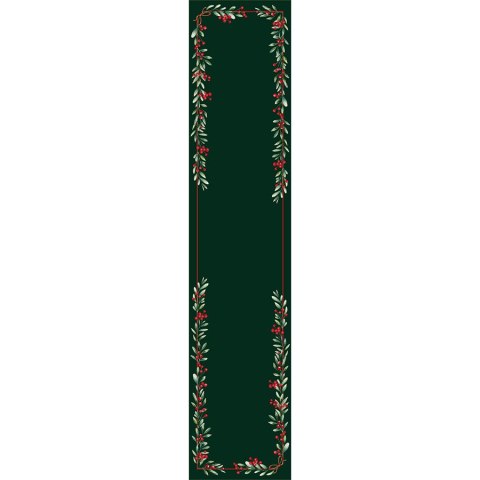 JARZĘBINA Bieżnik NINA WODOODPORNA, 38x180cm, kolor 002 zielony PBN273/KSP/C02/038180/1 JARZĘBINA Bieżnik NINA WODOODPORNA, 38x180cm, kolor 002 zielony PBN273/KSP/C02/038180/1