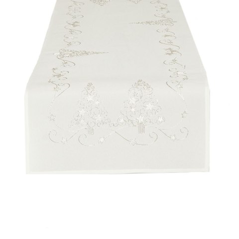 ŚWIĄTECZNY BLASK Bieżnik, 40x140 cm, kolor 001 biały 615800/KSP/001/040140/1 ŚWIĄTECZNY BLASK Bieżnik, 40x140 cm, kolor 001 biały 615800/KSP/001/040140/1