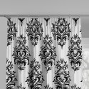 ALEXIS Tkanina na zasłony VELVET, szer. 150cm, kolor biały z czarnym D00125/VEL/001/150000/1