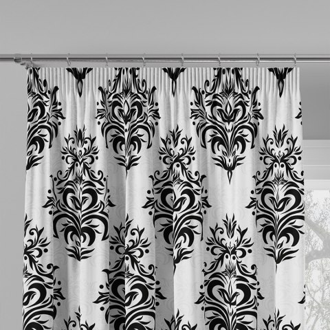 ALEXIS Tkanina na zasłony VELVET, szer. 150cm, kolor biały z czarnym D00125/VEL/001/150000/1 ALEXIS Tkanina na zasłony VELVET, szer. 150cm, kolor biały z czarnym D00125/VEL/001/150000/1