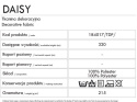 DAISY Tkanina na zasłony, wys. 320cm, kolor 017 szaro brązowy 184017/TDP/017/000320/1
