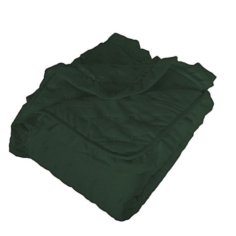 WERONA Narzuta dekoracyjna z falbaną w kropki, 200x220cm, kolor 019 zielony WERONA/NAP/019/200220/1 WERONA Narzuta dekoracyjna z falbaną w kropki, 200x220cm, kolor 019 zielony WERONA/NAP/019/200220/1