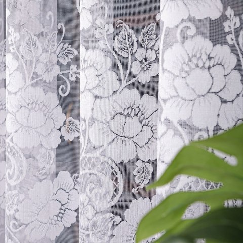Firanka żakardowa ze wzorem po całości, wys. 250cm, kolor biały 018890/000/001/000250/1 Firanka żakardowa ze wzorem po całości, wys. 250cm, kolor biały 018890/000/001/000250/1