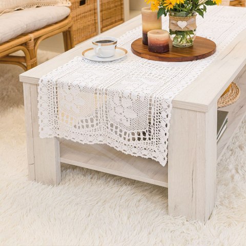 INESS Bieżnik ażurowy, 40x140cm, kolor biały 913501/KSP/001/040140/1 INESS Bieżnik ażurowy, 40x140cm, kolor biały 913501/KSP/001/040140/1