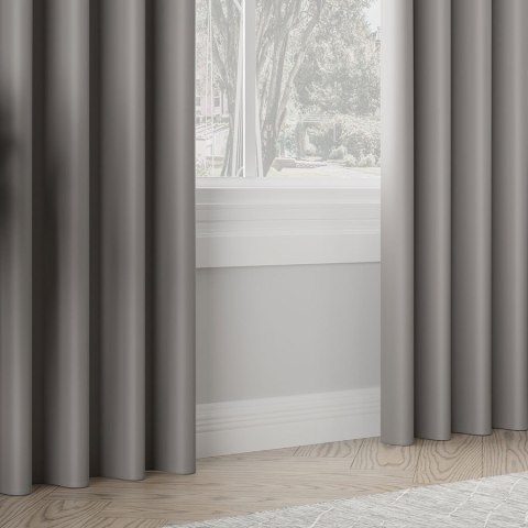 Zasłona gotowa typu blackout na przelotkach, 140x250 cm, kolor 206 szary TD0015/ZGP/206/140250/1 Zasłona gotowa typu blackout na przelotkach, 140x250 cm, kolor 206 szary TD0015/ZGP/206/140250/1