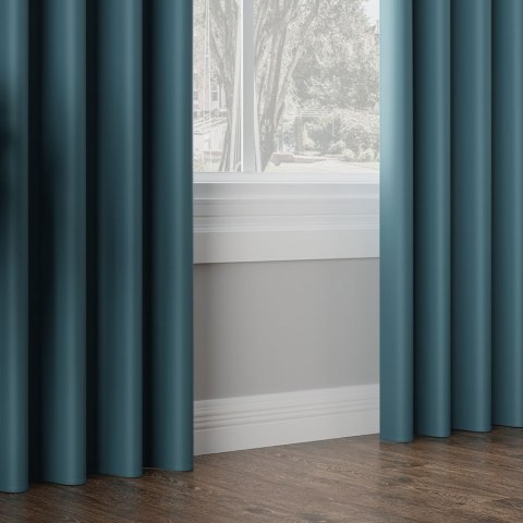 Zasłona gotowa typu blackout na przelotkach, 140x250 cm, kolor 228 petrol TD0015/ZGP/228/140250/1 Zasłona gotowa typu blackout na przelotkach, 140x250 cm, kolor 228 petrol TD0015/ZGP/228/140250/1