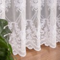 Firanka haftowana ze wzorem na samym dole, wys. 300cm, kolor biały 249769/768/001/000300/1
