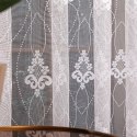 Firanka żakardowa ze wzorem po całości, wys. 250cm, kolor biały 618493/000/001/000250/1