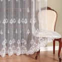 Firanka żakardowa ze wzorem po całości, wys. 250cm, kolor biały 618493/000/001/000250/1