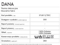DANA Tkanina na zasłony, wys. 300cm, kolor 007 ecru 374013/TDP/007/000300/1