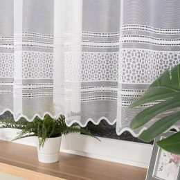 DOMINIKA Firanka żakardowa gotowa, 140x300cm, kolor biały 358051/FBP/001/300140/1